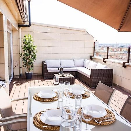 Lujoso Atico Entre 2 Playas Con Garaje, Terraza, Vistas Y Wifi Apartment Gijon Bagian luar foto