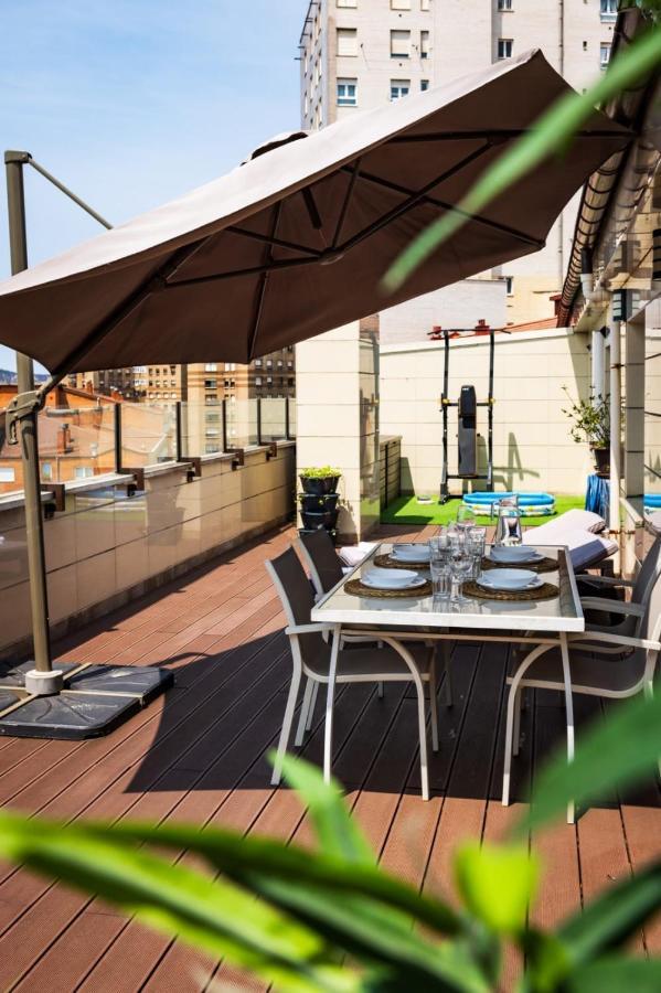 Lujoso Atico Entre 2 Playas Con Garaje, Terraza, Vistas Y Wifi Apartment Gijon Bagian luar foto