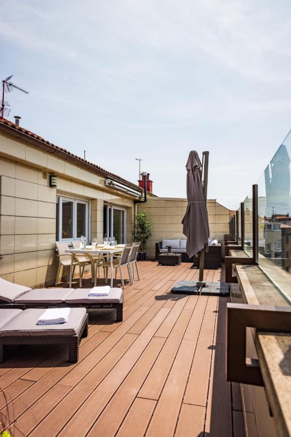 Lujoso Atico Entre 2 Playas Con Garaje, Terraza, Vistas Y Wifi Apartment Gijon Bagian luar foto
